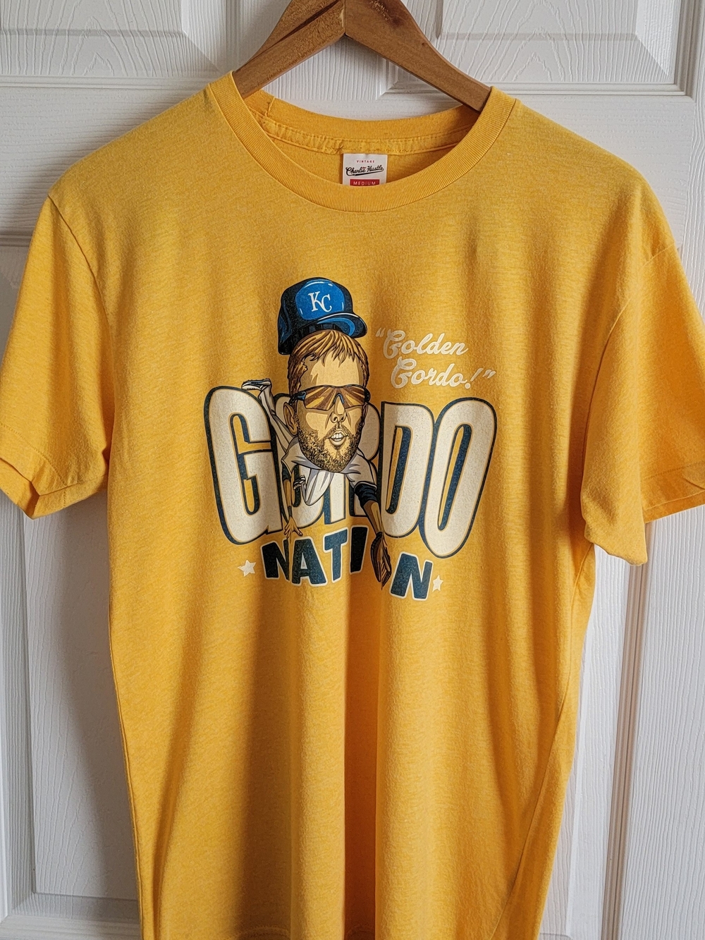 KC Royals Golden Gordo Nation Yellow Graphic Tee - Men's Shirt